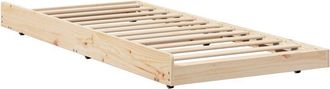 vidaXL Bed Frame Brown 80 x 200 cm Solid Pine wood Vidaxl