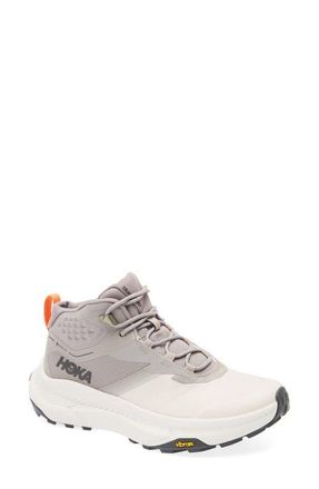 Hoka One One Transport Chukka GORE-Tex Waterproof Trail Shoe in Cement /Stucco at Nordstrom, Size 10.5