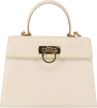 Ferragamo Pre-owned Handbags, female, White, Size: ONE SIZE Pre-owned Handbag