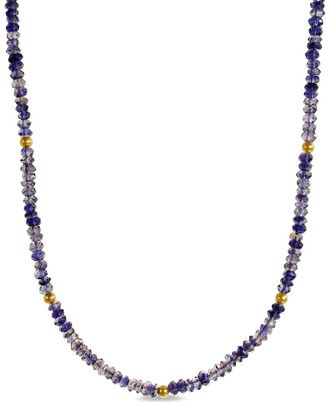 Jewelmak 14K Iolite Necklace