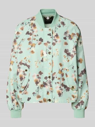 Marc Cain Blouson im Allover-Look mit Stehkragen in Mint, Gr&ouml;&szlig;e 34