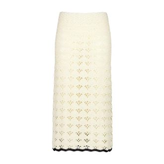 Zimmermann Rokken, Dames, Beige, L, Midi Skirts