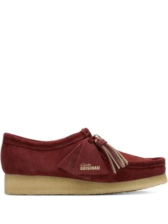 Clarks Wallabee tassel Derby shoes - Red