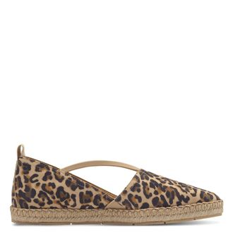 Tamaris Schoenen, Dames, Bruin, 37 EU, Leer, Leopard Espadrilles Sandalen