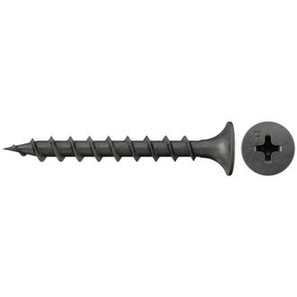 Fischer 1.000x Tornillo De Construcci&oacute;n R&aacute;pida 3,9 X 30 Cabeza De Trompeta Fosfatado Rosca Gruesa Ranura Cruzada Ph - 665046