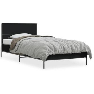 Berkfield Home Bed Frame without Mattress Black 75x190 cm Small Single