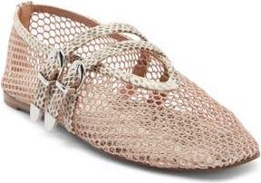 Steve Madden Lissa Mesh Mary Jane Flat in Natural Multi at Nordstrom Rack, Size 8.5