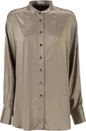 Brunello Cucinelli Mujer, Blusas y Camisas, Verde, Talla: M