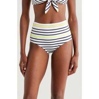 Lemlem Elsi High Waist Bikini Bottoms in Bahar Cream at Nordstrom Rack, Size X-Large