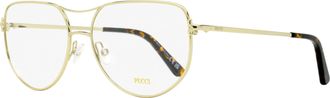 Pucci Womens Clip-On Eyeglasses EP5247 032 Gold 59mm
