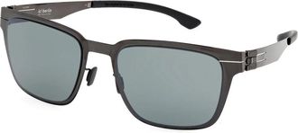 Ic! Berlin Tanner Zonnebril - unisex - Zonnebrillen - Zwart - 57 MM - Accessoires