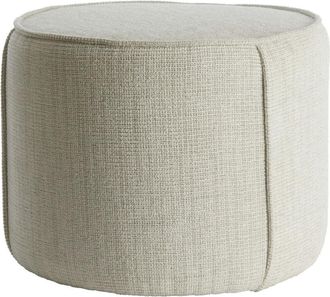 Light & Living Light&living - Pouf domoni beige con forma redonda - Ø50x40 cm