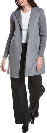 Kenneth Cole Hooded Double Face Wool-Blend Coat
