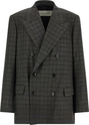 Dries Van Noten Jassen, Heren, Grijs, S, Wol, Bosier Blazer