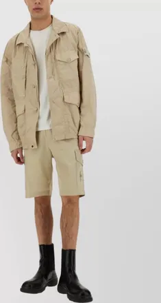 Stone Island drip-proof field jacket arm patch