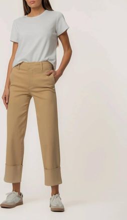 Kut from the Kloth Sienna High Rise Straight Leg Pants In Khaki