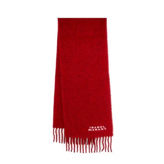 Isabel Marant Firny Sjaal - Dames - Wintersjaals - Rood - ONE Size - Accessoires
