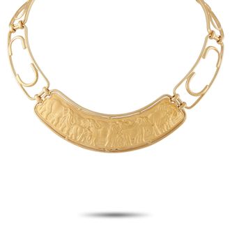 Carrera y Carrera 18K Yellow Gold Elephant Necklace CA19-061926