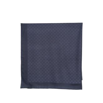 Gucci GG Supreme Patterned Wool Scarf