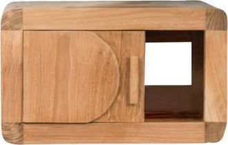 Wanda Collection Mueble pequeño de cuarto de baño suspendido 50 cm de teca maciza