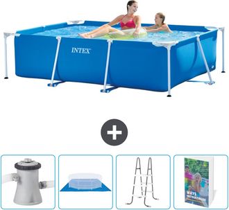 Intex Piscina Con Estructura Rectangular - 220x150x60 Cm - 7-piezas Scb122