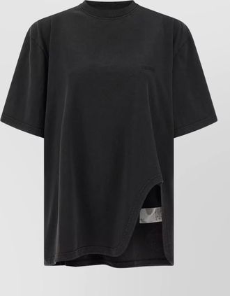 The Attico split hem t shirt short sleeves crew neck