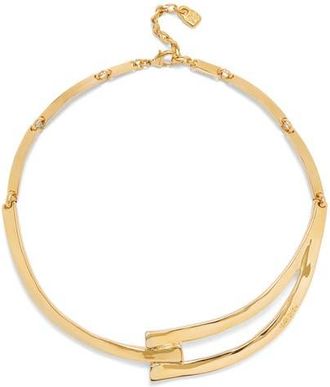 UNOde50 18K Gold-Plated Rigid Necklace at Nordstrom