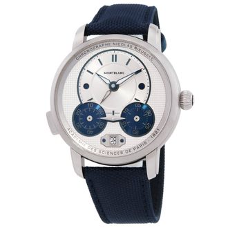 Montblanc Star Legacy Chronograph Automatic Silver Dial Mens Watch MB129764