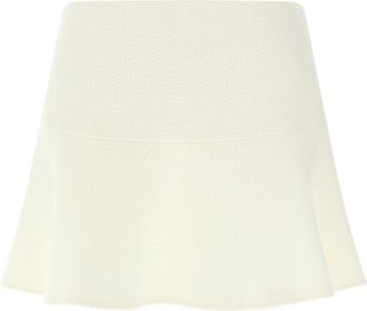 Gucci Bouclé Wool Skirt Gonne Bianco-Donna