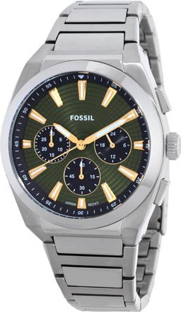 Fossil Everett Chronograph Quartz Green Dial Mens Watch FS6183