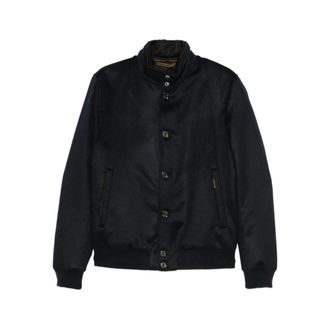 Moorer Janos Bomberjack - Heren - Bomber jackets - Blauw - 2XL - Leer - Jassen