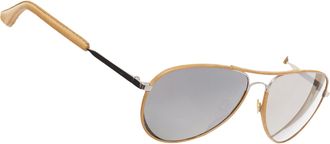 Linda Farrow Veronique Branquinho Leather Aviators