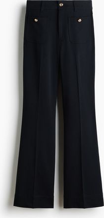 H&M Ausgestellte Twillhose - Blue