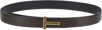 Tom Ford Luxe Omkeerbare Riem - Heren - Riemen - Bruin - 110 CM - Leer - Accessoires
