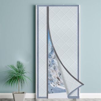 OEM Cortina De Puerta Con Aislamiento T&eacute;rmico De 90 X 210 Cm, Fillis, Cortina Magn&eacute;tica De Protecci&oacute;n T&eacute;rmica De Cuero Sint&eacute;tico, Cortina Gruesa Resistent