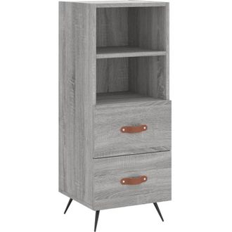 vidaXL Vidaxl - Aparador Madera De Ingenier&iacute;a Gris Sonoma 34,5x34x90 Cm