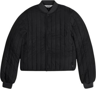 Rains Banja Liner Bomber Jacket - Dames - Winterjassen - Zwart - S - Polyester - Jassen