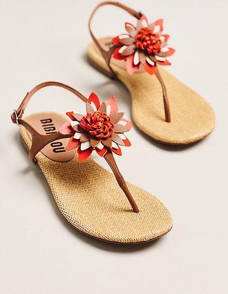 Bibi Lou Floral T-Strap Sandals