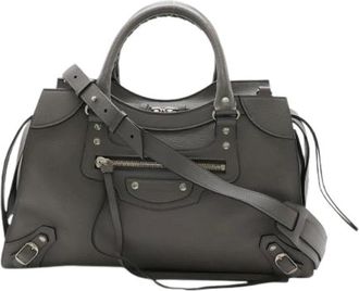 Balenciaga Pre-owned Neo Classic City Leather 2way Bag - Dames - Vintage Handtas - Grijs - ONE Size - Leer - Vintage