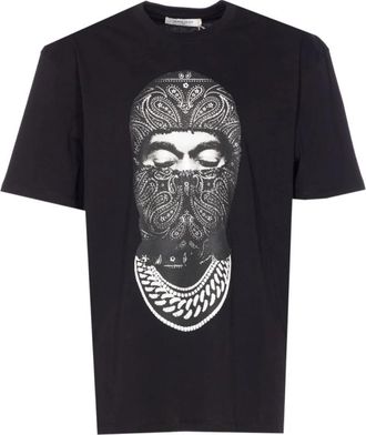 Ih Nom Uh Nit Paisley Mask Front T-Shirt - Heren - T-shirts - Zwart - 2XL - Katoen - Tops