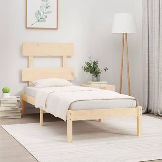 vidaXL Estructura De Cama Madera Maciza 75x190 Cm Vidaxl