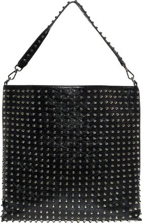 John Richmond Borsa a Spalla con Borchie All-Over - Dames - Schoudertassen - Zwart - ONE Size - Tassen