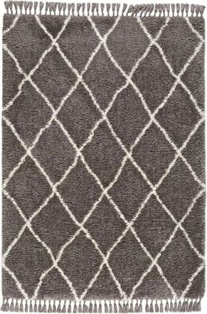 Atticgo Alfombra pelo largo gris 120x170 cm