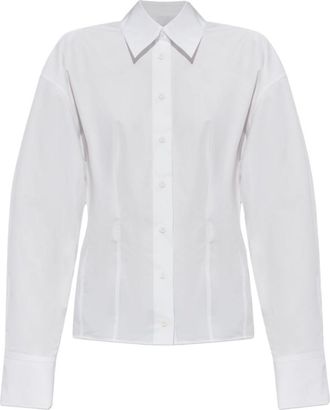 The Attico White Cotton Fitted Shirt