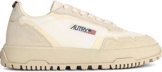 Autry Wildpace Low White Leather Blend Sneakers