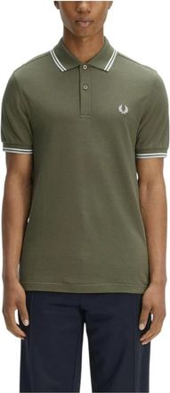 Fred Perry Polo Shirt - Heren - Polos - Groen - S - Katoen - Tops