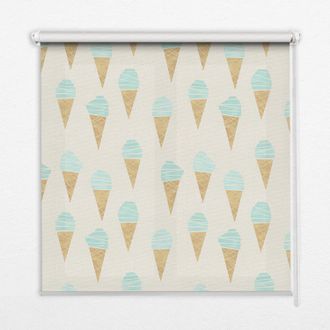 Tulup Tenda A Rullo Interna Per Finestra - Tenda Filtrante Luce - Tenda Privacy - Tenda Decorativa Rettangolare - Rullo Per Interni - (70 Cm X 140 Cm) - Gel