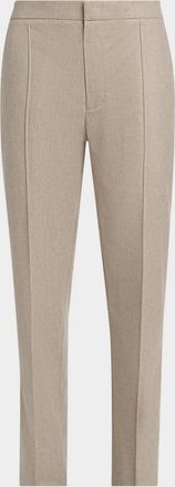 Ermenegildo Zegna Men & apos;s Wool-Blend Flat-Front Stretch Trousers