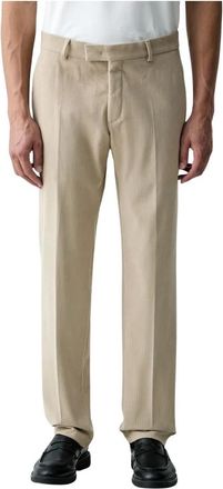Karl Lagerfeld Corduroy Broeken - Heren - Straight fit broeken - Beige - L - Katoen - Broeken