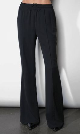 Greylin Abigail Drawstring Flared Pants In Black